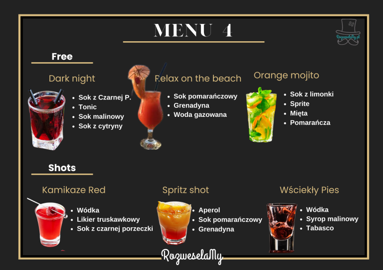 barman menu nr 4_